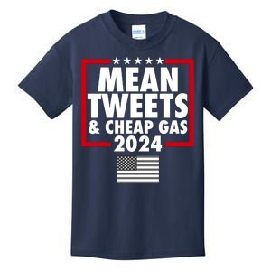 Mean Tweets And Cheap Gas Trump 2024 Kids T-Shirt