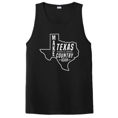 Make Texas A Country Again Patriotic State Outline PosiCharge Competitor Tank