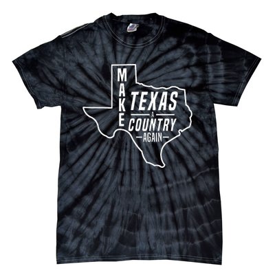 Make Texas A Country Again Patriotic State Outline Tie-Dye T-Shirt