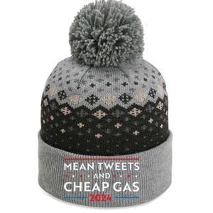 Mean Tweets And Cheap Gas Funny 2024 Pro Trump The Baniff Cuffed Pom Beanie