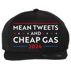 Mean Tweets And Cheap Gas Funny 2024 Pro Trump Wool Snapback Cap