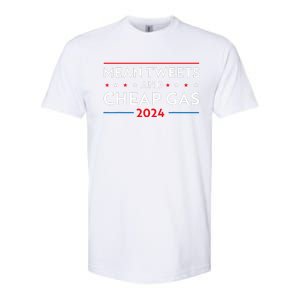 Mean Tweets And Cheap Gas Funny 2024 Pro Trump Softstyle CVC T-Shirt