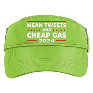 Mean Tweets And Cheap Gas Funny Donald Trump 2024 Election Adult Drive Performance Visor