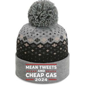 Mean Tweets And Cheap Gas Funny Donald Trump 2024 Election The Baniff Cuffed Pom Beanie