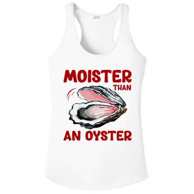 Moister Than An Oyster Ladies PosiCharge Competitor Racerback Tank