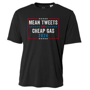 Mean Tweets And Cheap Gas Funny Election 2024 Cooling Performance Crew T-Shirt