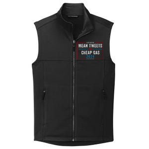 Mean Tweets And Cheap Gas Funny Election 2024 Collective Smooth Fleece Vest