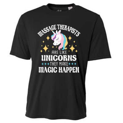 Massage Therapists Are Like Unicorns Massage Therapy LMT Cooling Performance Crew T-Shirt