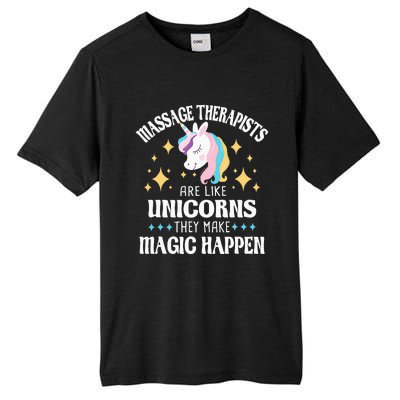 Massage Therapists Are Like Unicorns Massage Therapy LMT Tall Fusion ChromaSoft Performance T-Shirt