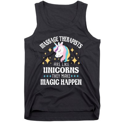 Massage Therapists Are Like Unicorns Massage Therapy LMT Tank Top