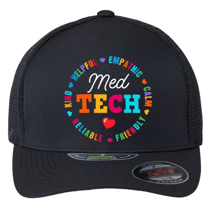 Med Tech Appreciation Week Healthcare Medical Technologist Flexfit Unipanel Trucker Cap