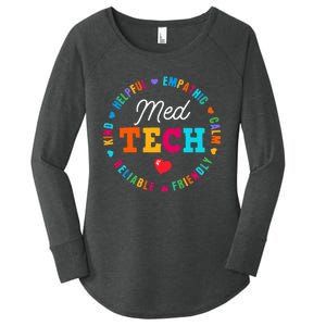 Med Tech Appreciation Week Healthcare Medical Technologist Women's Perfect Tri Tunic Long Sleeve Shirt