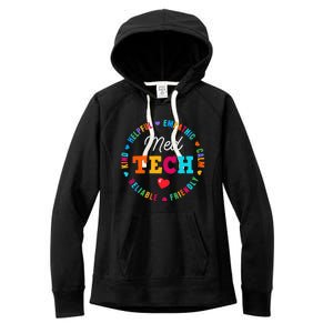 Med Tech Appreciation Week Healthcare Medical Technologist Women's Fleece Hoodie