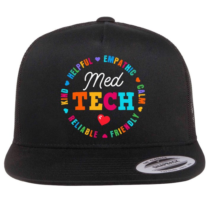 Med Tech Appreciation Week Healthcare Medical Technologist Flat Bill Trucker Hat