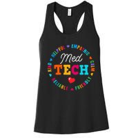 Med Tech Appreciation Week Healthcare Medical Technologist Women's Racerback Tank