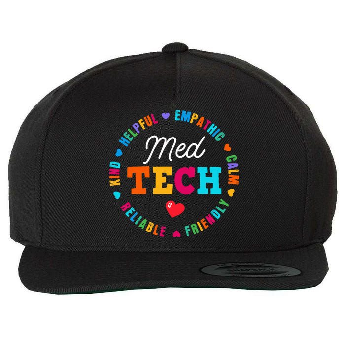 Med Tech Appreciation Week Healthcare Medical Technologist Wool Snapback Cap