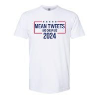 Mean Tweets and Cheap Gas 2024 President Donald Trump Softstyle CVC T-Shirt