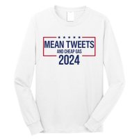 Mean Tweets and Cheap Gas 2024 President Donald Trump Long Sleeve Shirt