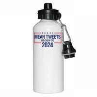 Mean Tweets and Cheap Gas 2024 President Donald Trump Aluminum Water Bottle