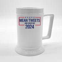 Mean Tweets and Cheap Gas 2024 President Donald Trump Beer Stein