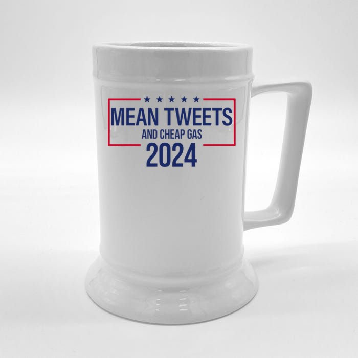 Mean Tweets and Cheap Gas 2024 President Donald Trump Beer Stein