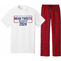 Mean Tweets and Cheap Gas 2024 President Donald Trump Pajama Set