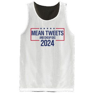 Mean Tweets and Cheap Gas 2024 President Donald Trump Mesh Reversible Basketball Jersey Tank