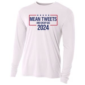 Mean Tweets and Cheap Gas 2024 President Donald Trump Cooling Performance Long Sleeve Crew