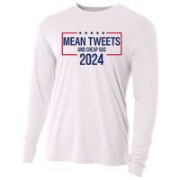 Mean Tweets and Cheap Gas 2024 President Donald Trump Cooling Performance Long Sleeve Crew