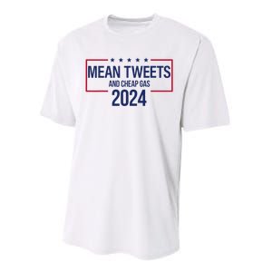 Mean Tweets and Cheap Gas 2024 President Donald Trump Performance Sprint T-Shirt