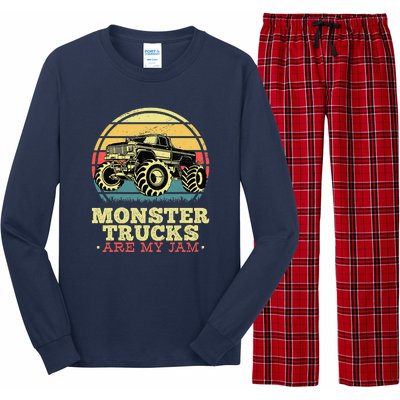 Monster Truck Are My Jam For Monster Truck Lovers Long Sleeve Pajama Set