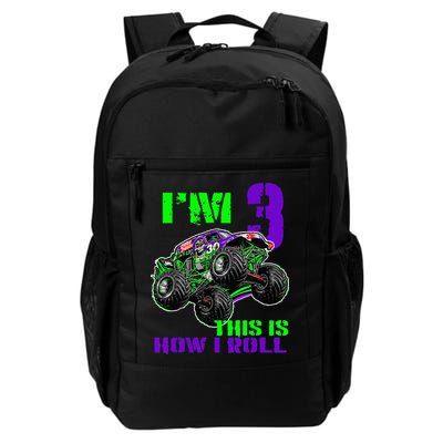 Monster Trucks Are My Jam 3rd Birthday Boy 3 Years Old Backpack