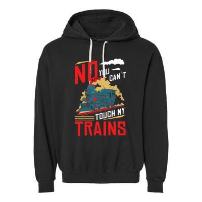 Model Train Accessories Railway Collecting Model Train Owner Garment-Dyed Fleece Hoodie