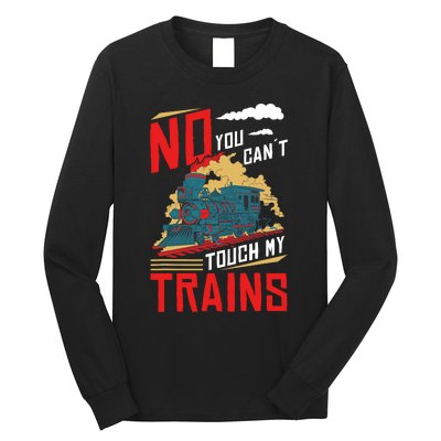 Model Train Accessories Railway Collecting Model Train Owner Long Sleeve Shirt