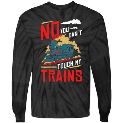 Model Train Accessories Railway Collecting Model Train Owner Tie-Dye Long Sleeve Shirt