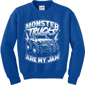 Monster Truck Are My Jam For Monster Truck Lovers And Great Gift Kids Sweatshirt