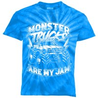 Monster Truck Are My Jam For Monster Truck Lovers And Great Gift Kids Tie-Dye T-Shirt