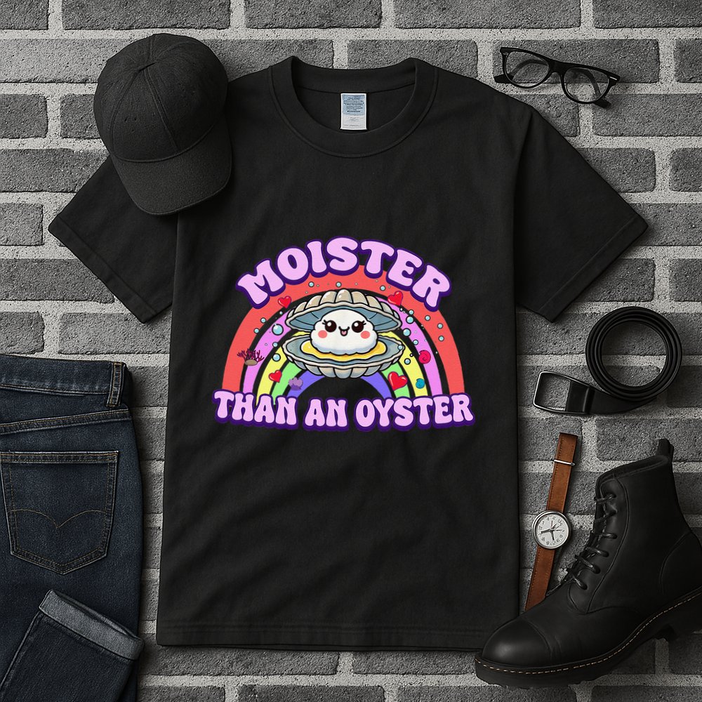 Moister Than An Oyster Funny Shellfish Seafood Gift Tall T-Shirt