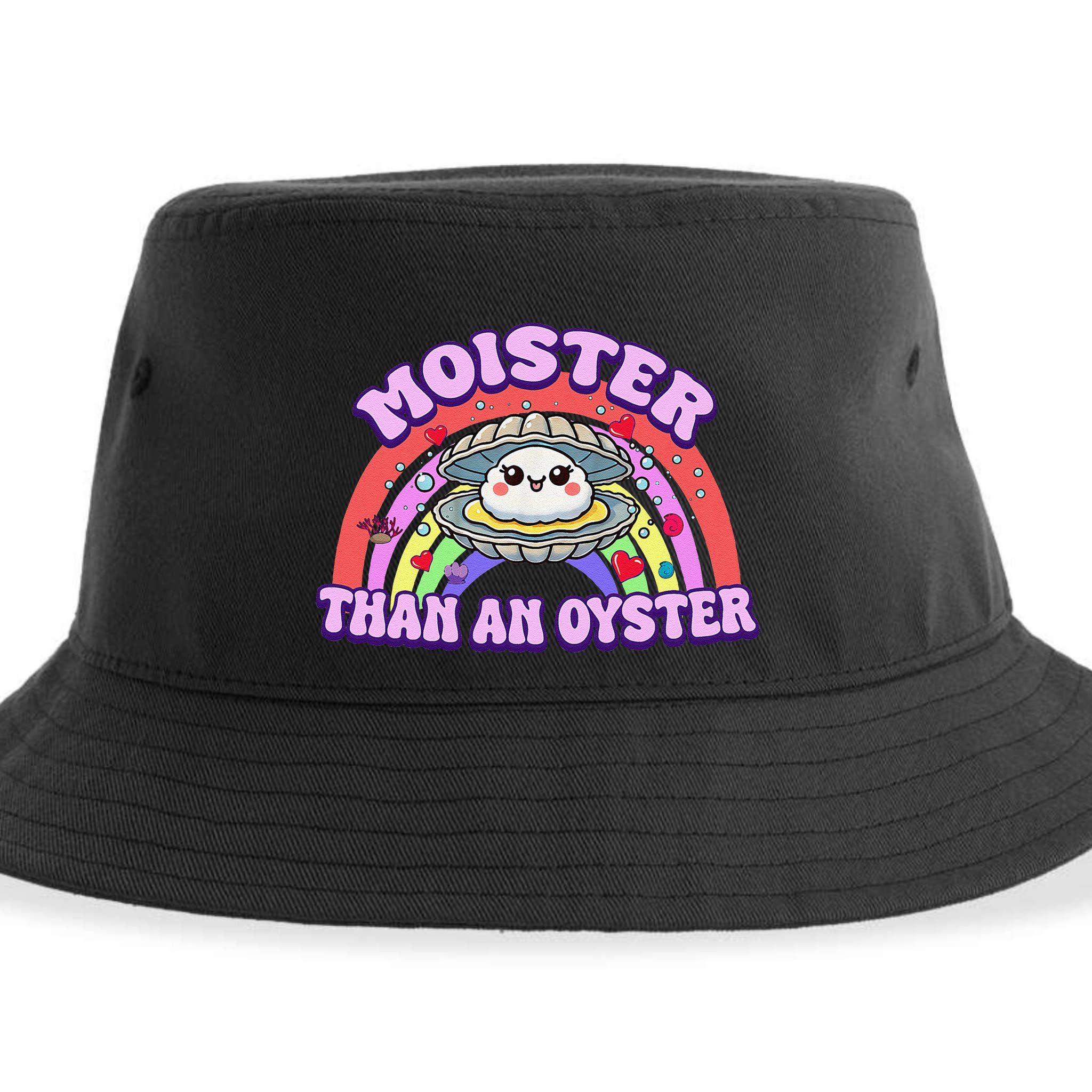 Moister Than An Oyster Funny Shellfish Seafood Gift Sustainable Bucket Hat