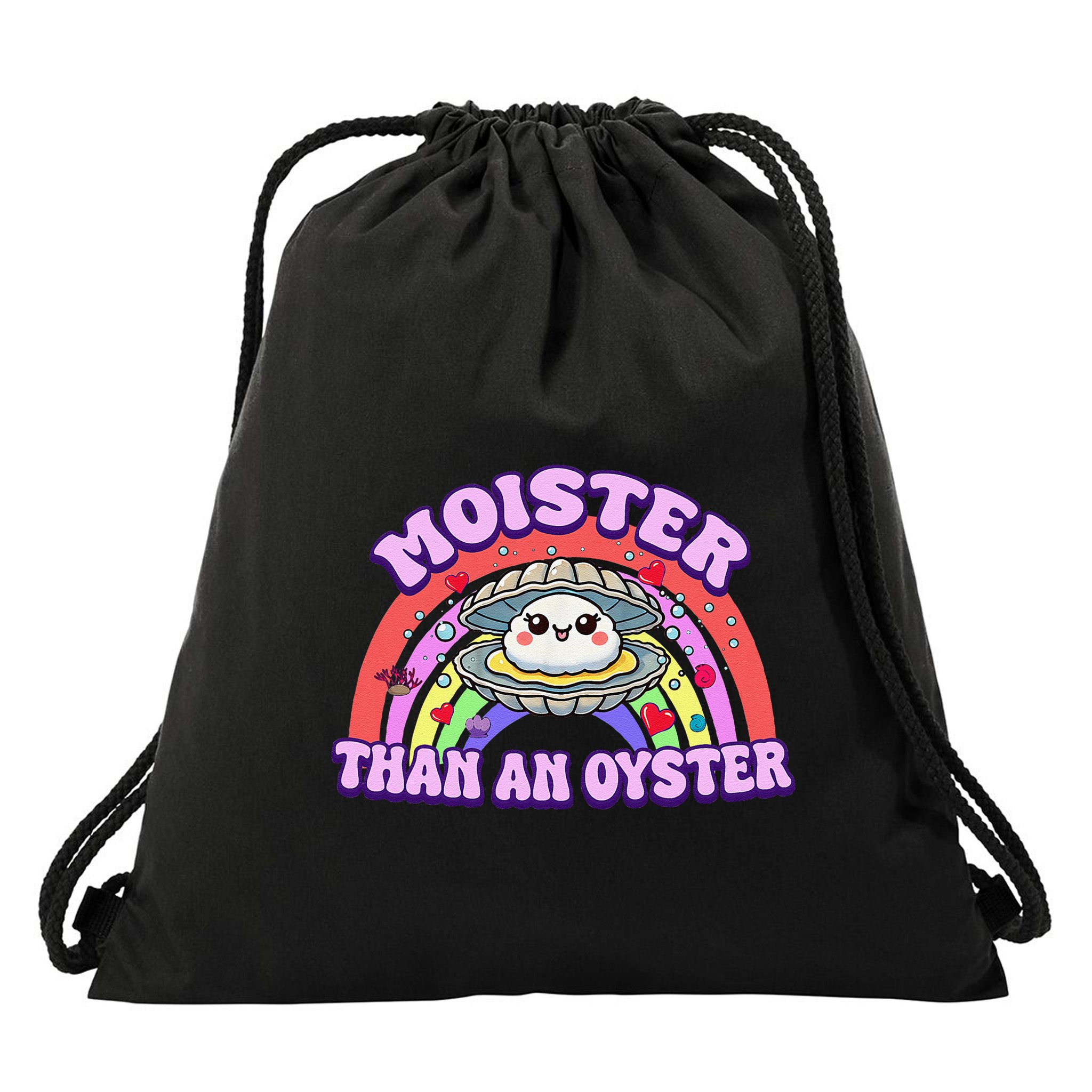 Moister Than An Oyster Funny Shellfish Seafood Gift Drawstring Bag