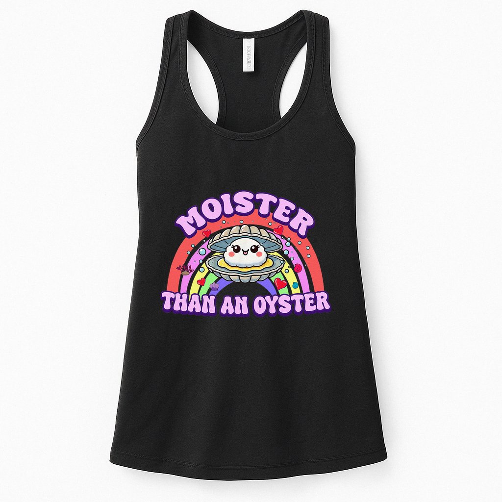 Moister Than An Oyster Funny Shellfish Seafood Gift Womens Tank Top