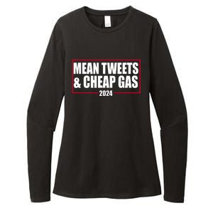 Mean Tweets And Cheap Gas 2024 Pro Trump Womens CVC Long Sleeve Shirt