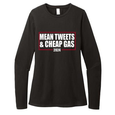 Mean Tweets And Cheap Gas 2024 Pro Trump Womens CVC Long Sleeve Shirt