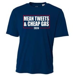 Mean Tweets And Cheap Gas 2024 Pro Trump Cooling Performance Crew T-Shirt