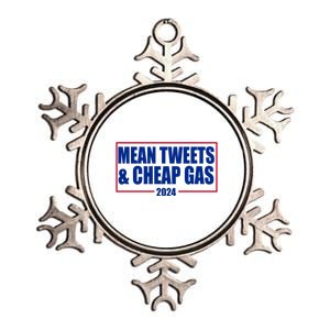 Mean Tweets And Cheap Gas 2024 Pro Trump Metallic Star Ornament