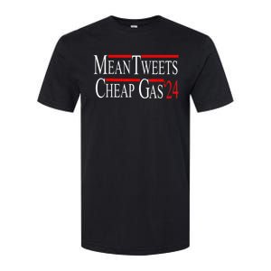 Mean Tweets And Cheap Gas 2024 Shirts Patriotic Pro Trump Softstyle CVC T-Shirt