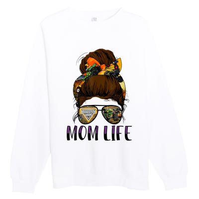 Monster Truck Are My Jam For Monster Truck Lovers Momlife Premium Crewneck Sweatshirt