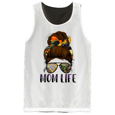 Monster Truck Are My Jam For Monster Truck Lovers Momlife Mesh Reversible Basketball Jersey Tank