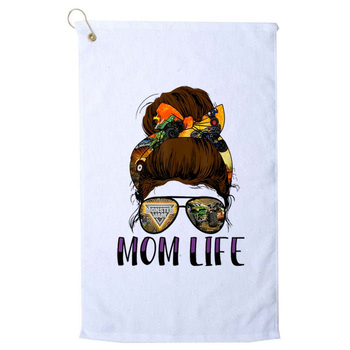 Monster Truck Are My Jam For Monster Truck Lovers Momlife Platinum Collection Golf Towel