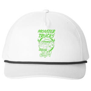 Monster Trucks Are My Jam Rally Snapback Five-Panel Rope Hat